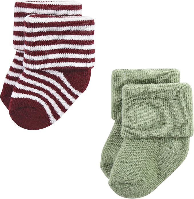 Hudson Baby Baby 8-pack Cotton Rich Newborn and Terry Socks - Image 4