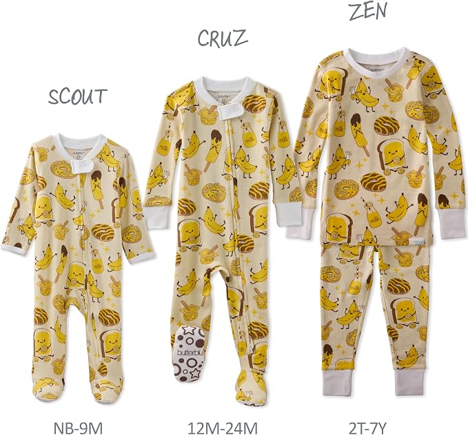 Butterblu Scout Sleep & Play 100% Organic Cotton Footed Zip Front PJs | GOTS - Image 5