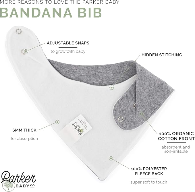 Parker Baby Co. Soft Bandana Drool Bibs - Image 2