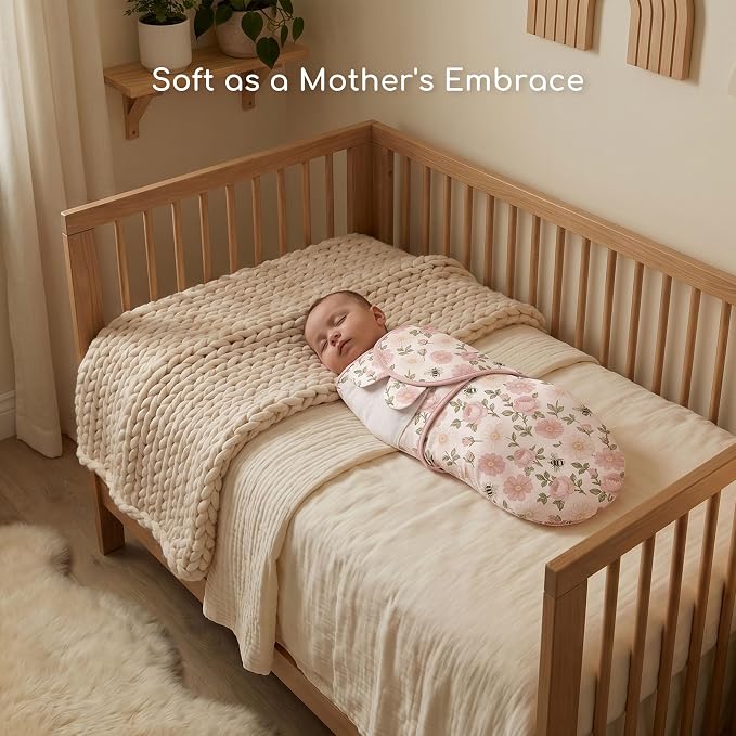 Cotton Swaddles for Newborn, Baby Newborn Swaddle 0-3 Month | 2-Pack Soft - Image 4