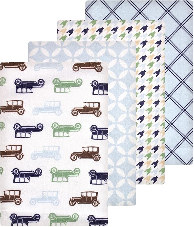 Luvable Friends Little Treasure Flannel Receiving Blankets 4pk by Luvable+Friends