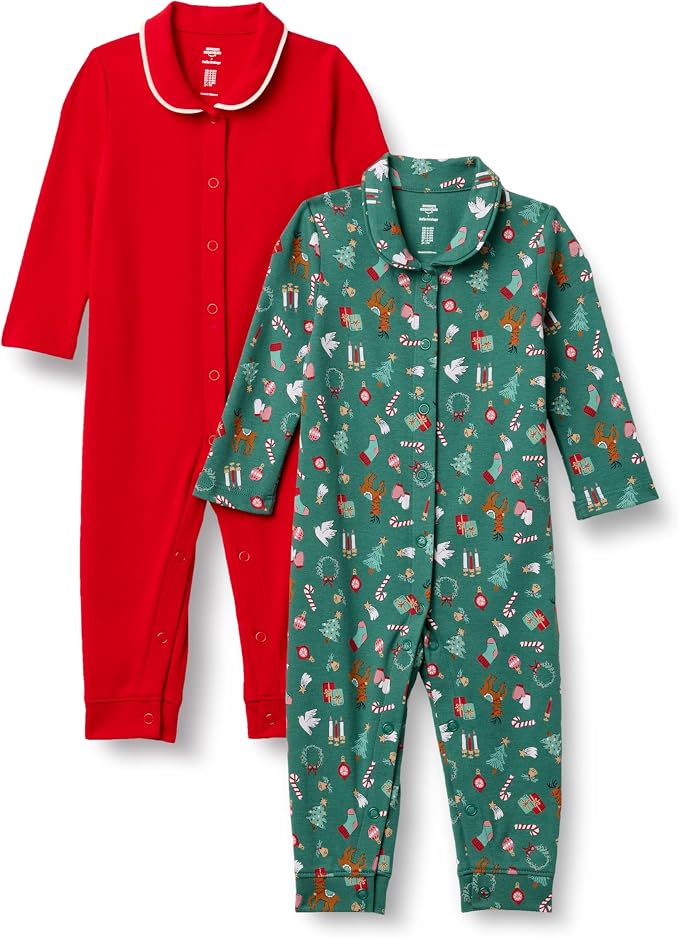 Amazon Essentials x Sofia Grainge Unisex Babies' Cotton Footless Sleepsuit by AmazonEssentials