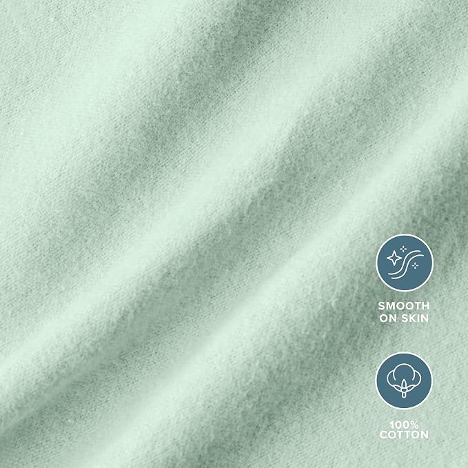 Bare Home Flannel Receiving Blanket, Premium 100% Cotton Flannel Blanket 6-Pack - Image 3