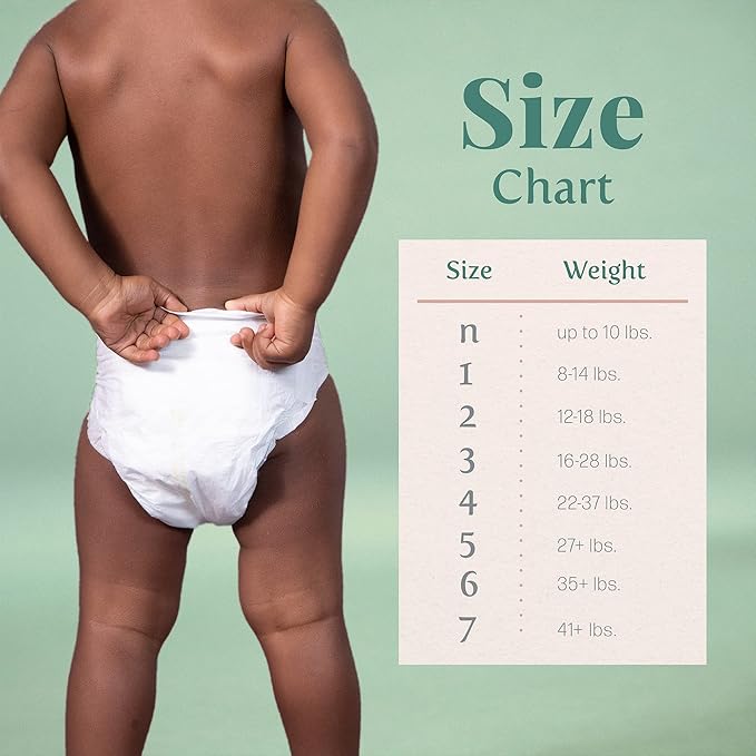 Earth & Eden Sensitive | Eco-Conscious & Hypoallergenic Diapers | Size 7 | 80 Count