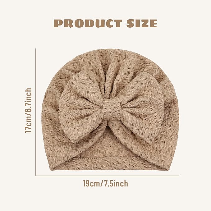 Cinaci 4 Pieces Baby Girls Turban Hats - Image 2