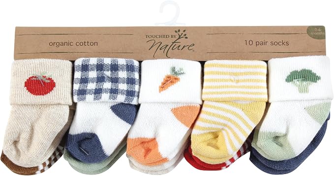 Touched by Nature Unisex Baby Organic Cotton Socks - Image 2