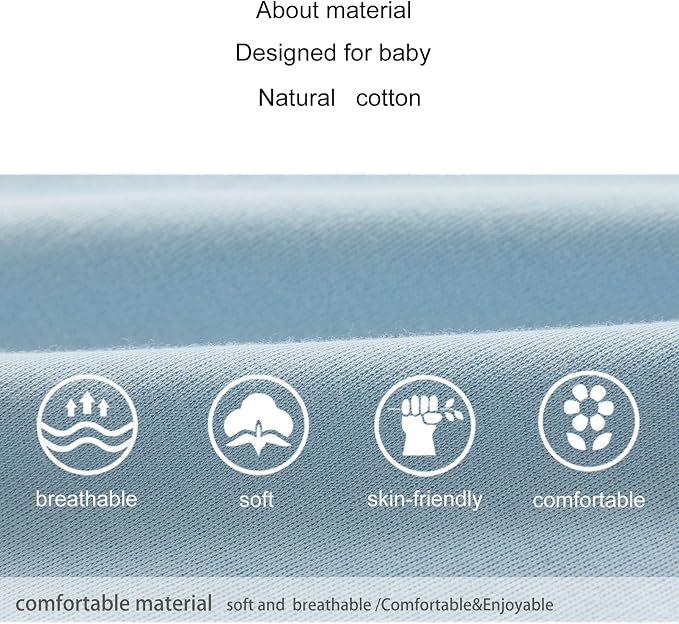 pureborn Baby Girls Boys Bodysuit Super Soft Cotton Romper 0-24 Months | - Image 6