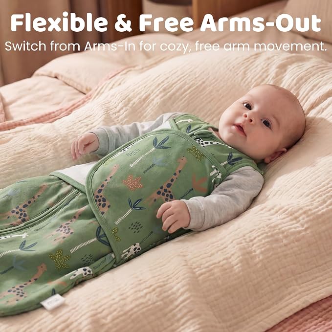 Baby Swaddle Sleep Sack 3-6 Months, Cotton Swaddles - Image 5