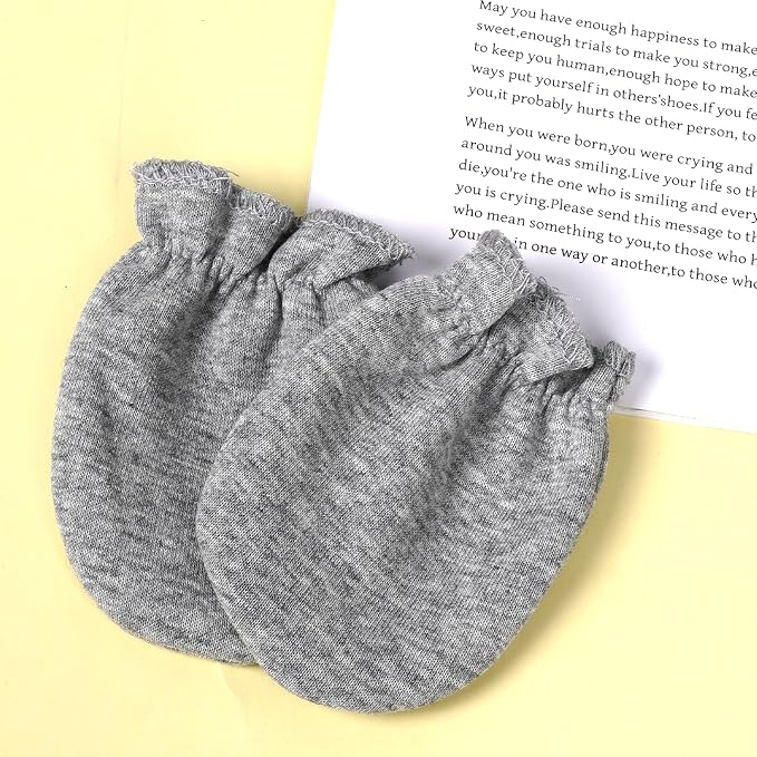 phnydreg 8 Packs Newborn Baby Mittens Infant Scratch Gloves Elastic Wrist Gloves - Image 6