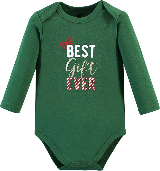 Hudson Baby Baby Girls' Cotton Long-sleeve Bodysuits 3-pack - Image 5