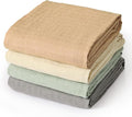 david's kids 4 Pack Baby Muslin Swaddle Blankets 47" x 47", 100% Cotton Swaddle by davidskids