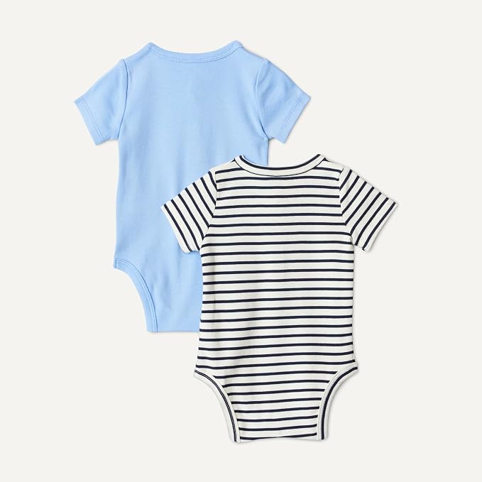 Amazon Essentials Unisex Babies' Short Sleeve Henley Bodysuit - Image 5