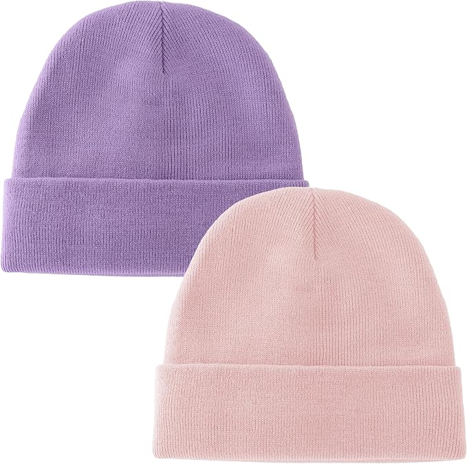 ROYBENS 100% Cotton Baby Beanie Cute Toddler Winter Hat Knit Caps Ages 0-8 | by ROYBENS