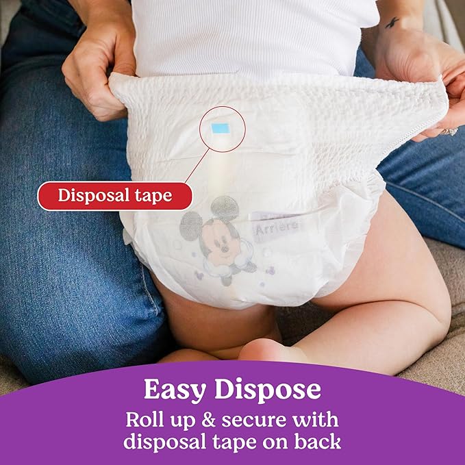 Huggies Size 7 Baby Diapers, Little Movers HuggFit 360° Baby Diapers with 360° Waistband, Size 7 (41+ lbs), 70 Count, Packaging May Vary