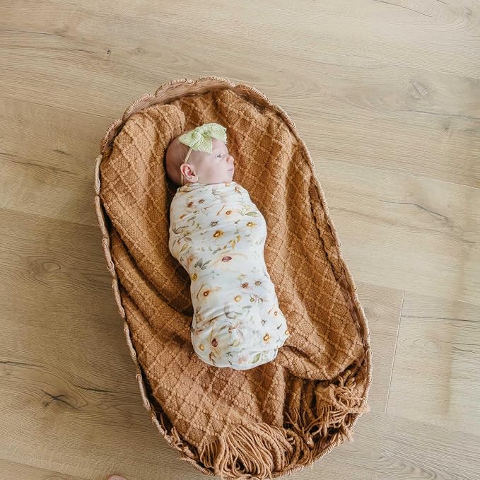 Copper Pearl Swaddle Blankets for Newborns | Soft Stretchy Receiving Blankets - Image 2