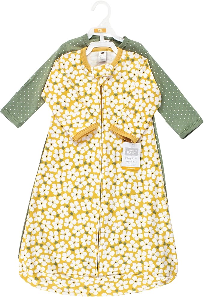 Hudson Baby Unisex Baby Cotton Long-Sleeve Wearable Sleeping Bag - Image 2