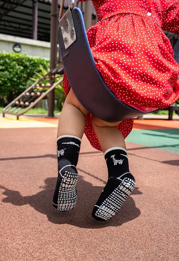 RATIVE Non Skid Anti Slip Crew Socks - Image 3