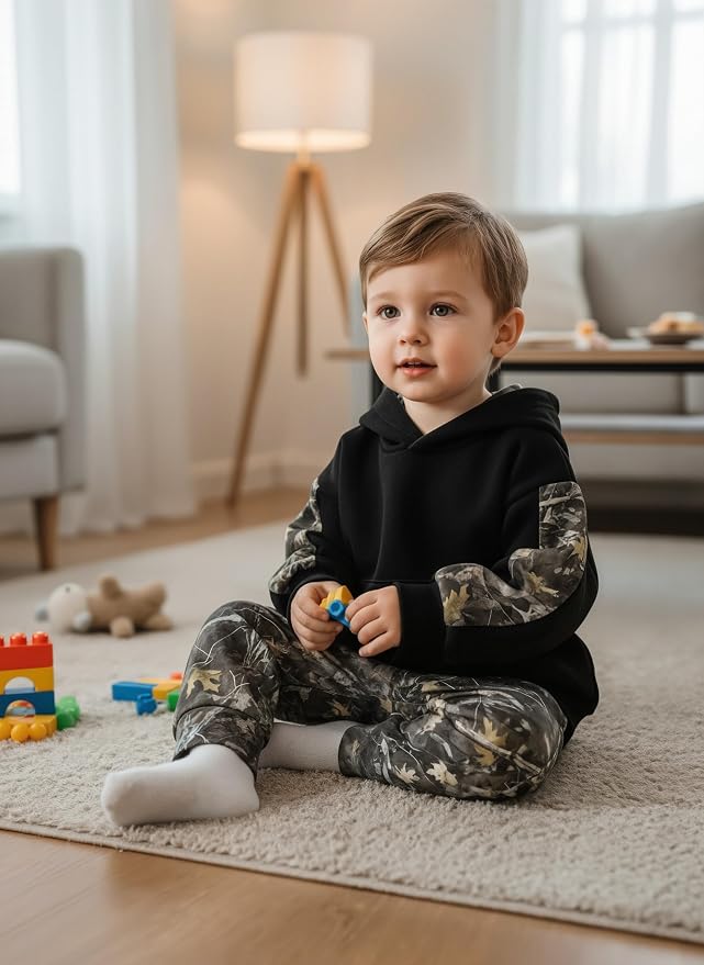 Toddler Baby Boys Camouflage Sweatsuit - Image 3