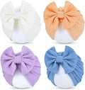 Cinaci 4 Pieces Baby Girls Turban Hats by Cinaci
