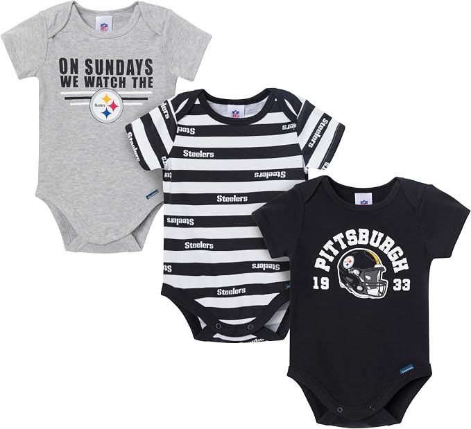 Gerber NFL Baby Boys 3-Pack Onesie Bodysuit by Gerber