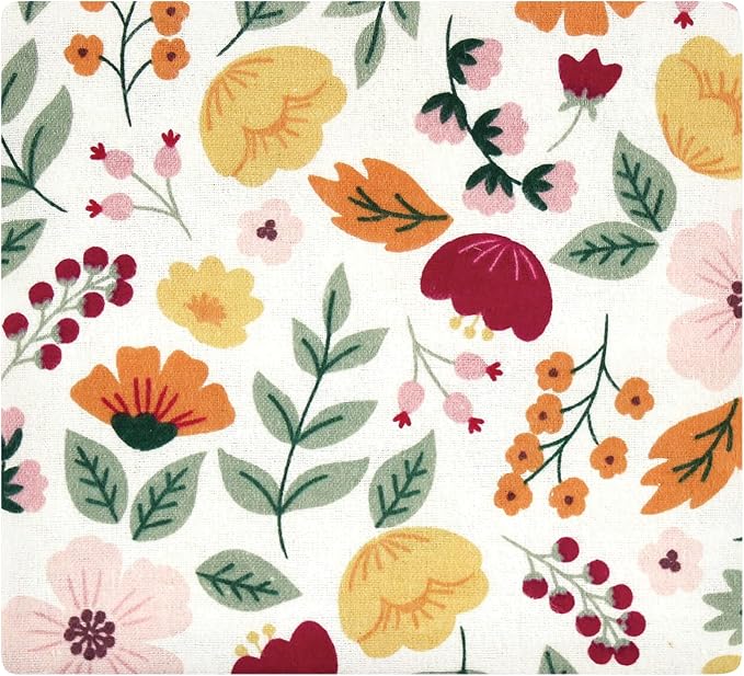 Hudson Baby Unisex Baby Cotton Flannel Receiving Blankets Bundle, Fall Botanical - Image 3