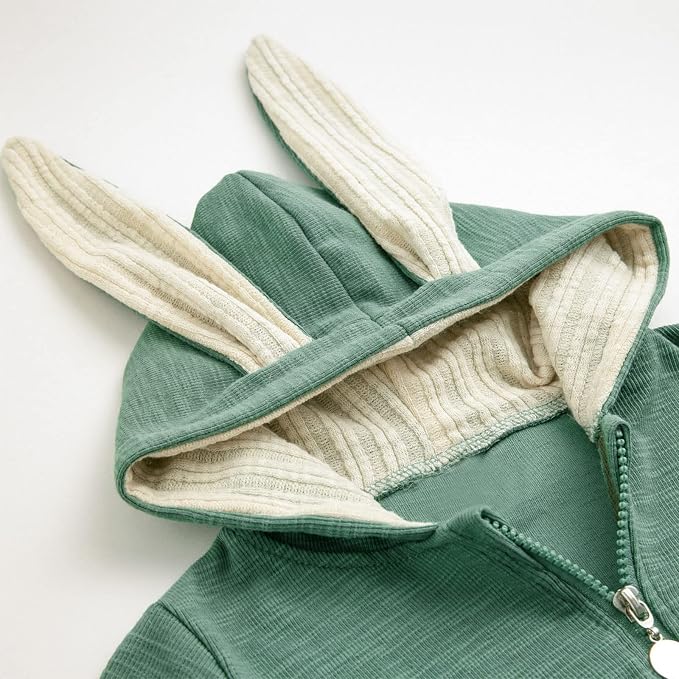 Simplee kids Baby Bunny Outfits Romper, Zipper Up - Image 4