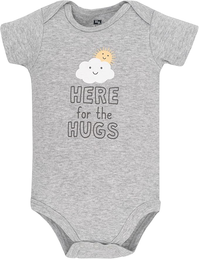Hudson Baby Unisex Baby Cotton Bodysuits 5-Pack - Image 3