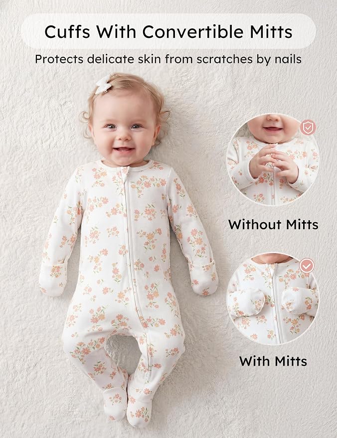 Yoofoss Baby Pajamas 100% Organic Cotton Baby Sleepers - Image 4