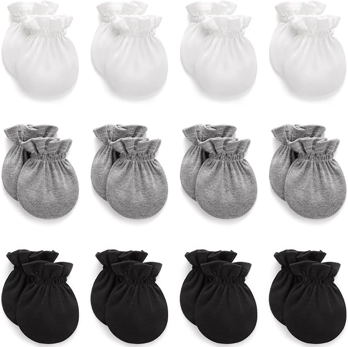 Pro Goleem Newborn Baby Mittens 100% Cotton No Scratch Soft Breathable Gloves by ProGoleem