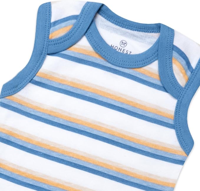 HonestBaby baby-boys Sleeveless Bodysuits One-piece 100% Organic Cotton - Image 4