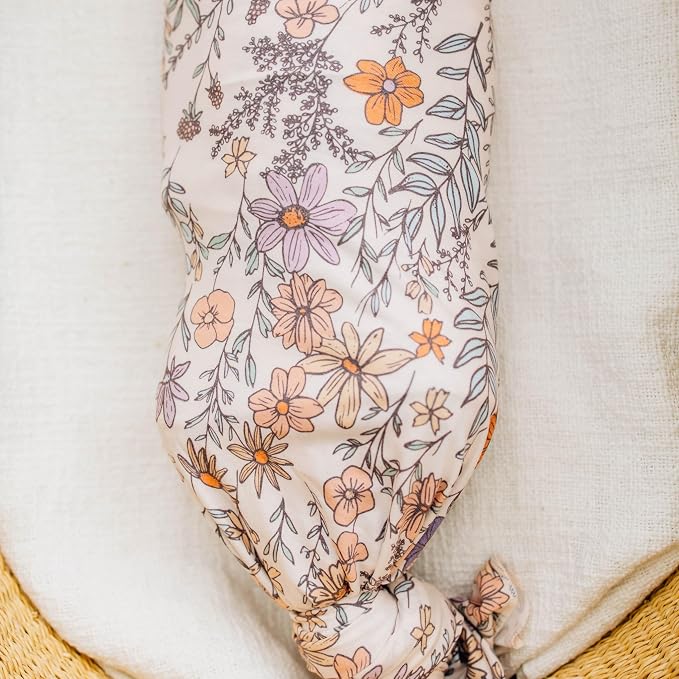 Copper Pearl Swaddle Blankets for Newborns | Soft Stretchy Receiving Blankets - Image 7