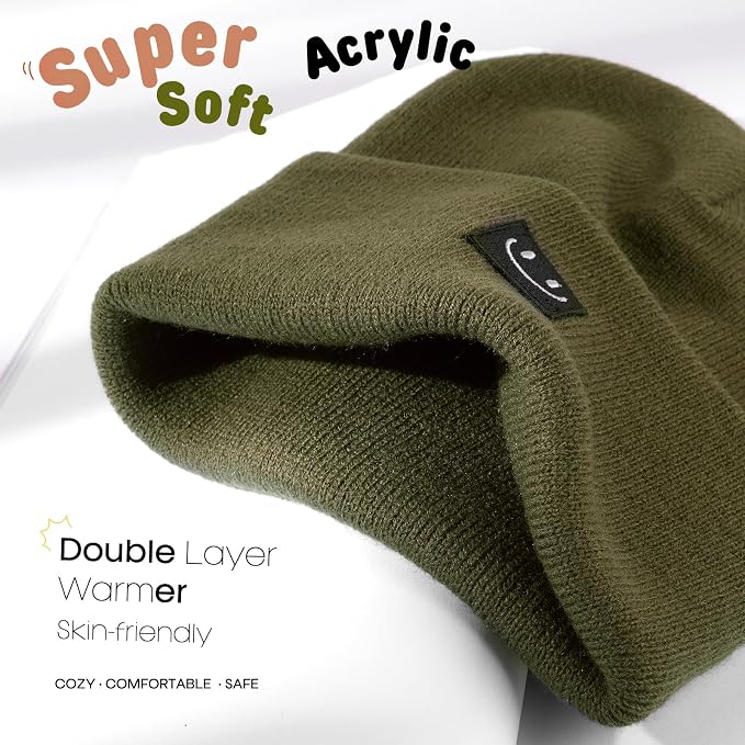 FURTALK Baby Beanie Knitted Hats Toddler Kids Winter Soft Warm Skull Cap | - Image 7