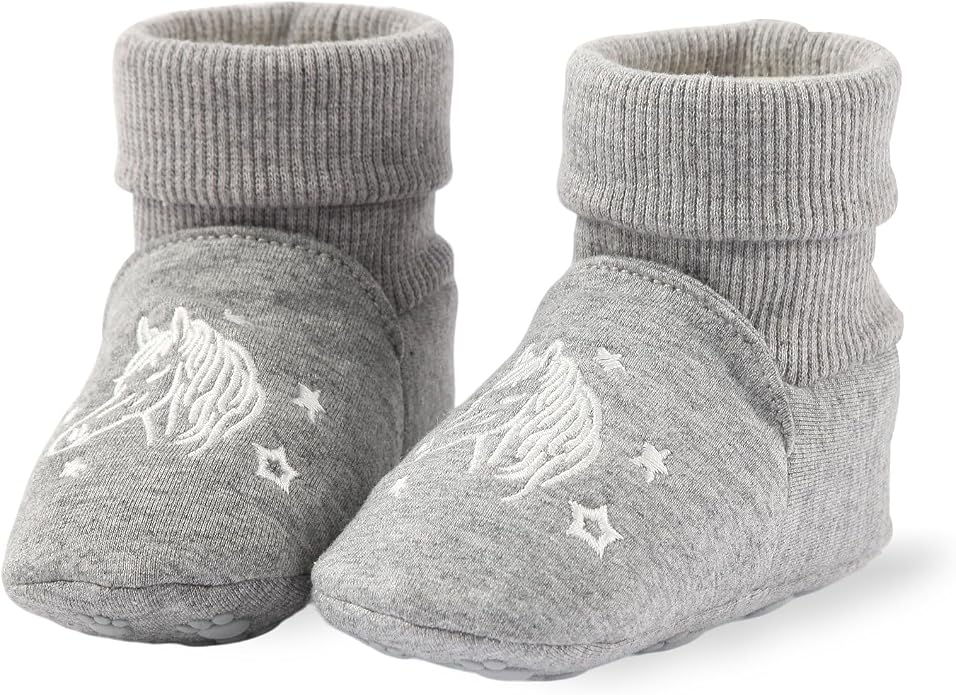 Newborn Infant Baby Cotton Booties Non-Slip Sole by Unknown