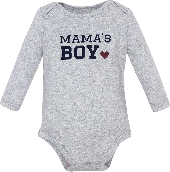 Hudson Baby baby-boys Cotton Long-sleeve Bodysuits 3-pack - Image 5