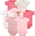 Hudson Baby Baby Girls' Cotton Bodysuits 7-pack by HudsonBaby