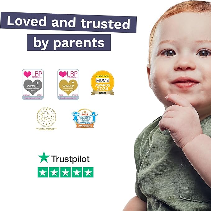 Pura Size 6 Eco-Friendly Diapers (29+ lbs) Totally Chlorine Free (TCF),Hypoallergenic, Soft Organic Cotton, Sustainable, up to 12 Hours Leak Protection, Allergy UK, 18 Count (Pack of 6),Total-108