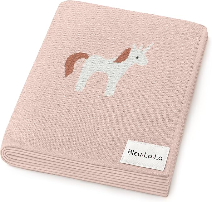 Baby Swaddle Blanket for Girls 100% Cotton Buttery Soft Cozy Receiving Swaddle by BleuLaLa