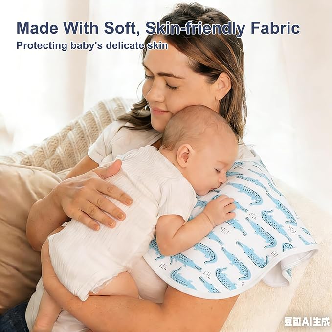 10-Pack Burp Cloths for Baby Boys and Girls - Image 4