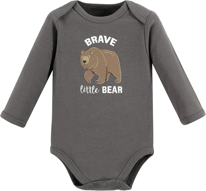 Touched by Nature Unisex Baby Organic Cotton Long-Sleeve Bodysuits - Image 3