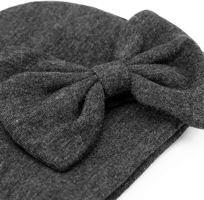 Newborn Baby Hats and Mittens Set Infant Bow Beanie Cap Toddler Gloves Newborn - Image 5