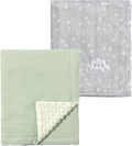 CREVENT 2Pcs 30''X40'' Cute Cozy Fluffy Warm Baby Blankets by CREVENT