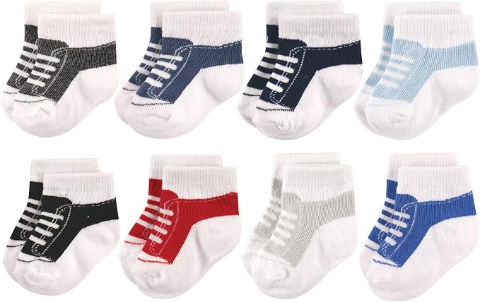Hudson Baby Baby 8-pack Cotton Rich Newborn and Terry Socks by HudsonBaby