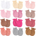 BQUBO 12 Pairs Baby Mittens Newborn Infant Mittens No Scratch Cotton Elastic by DRESHOW