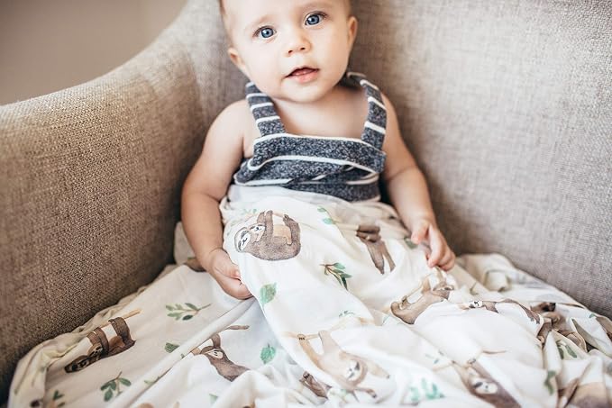 Copper Pearl Swaddle Blankets for Newborns | Soft Stretchy Receiving Blankets - Image 7