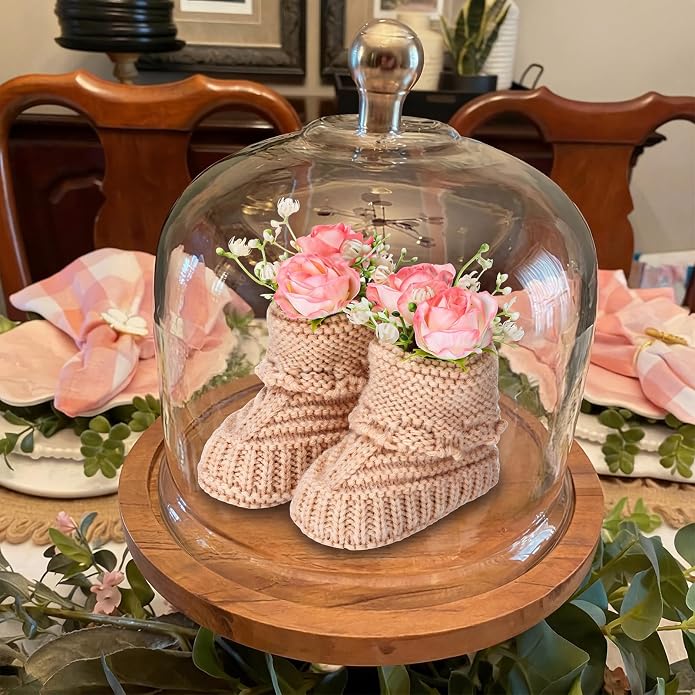 Glitopper 4 Set Baby Shower Table Decorations Booties Bulk - Image 3