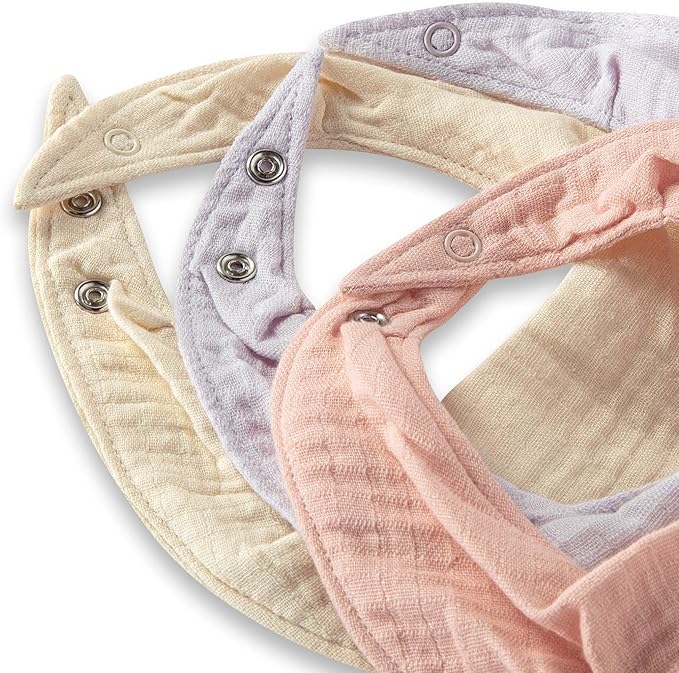 Burt's Bees Baby Bandana Bib Set - Image 2