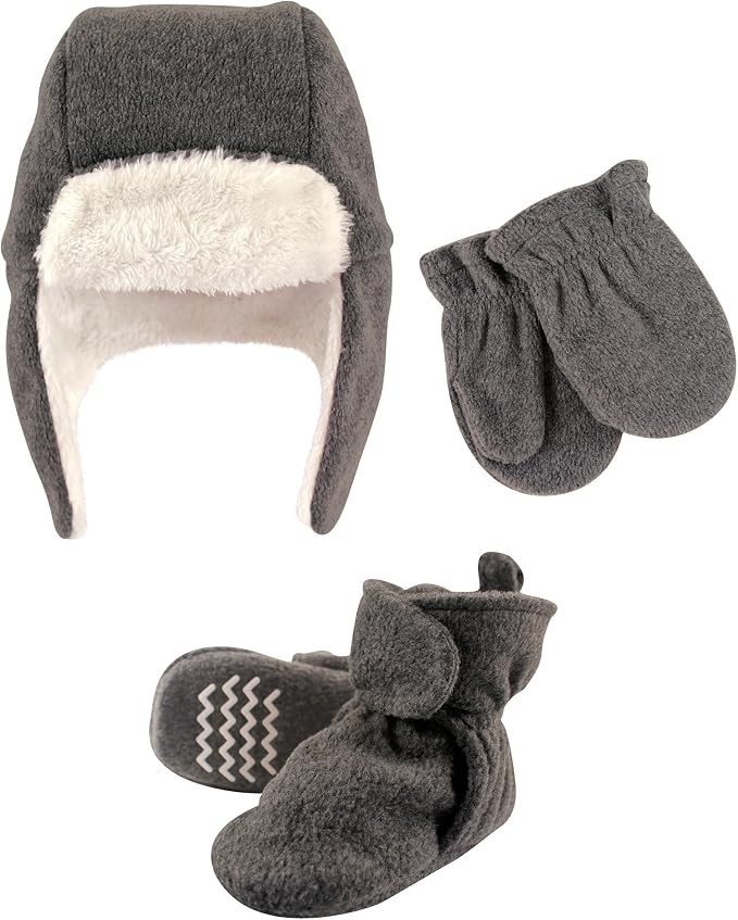 Hudson Baby Baby Hudson Baby Unisex Baby Trapper Hat, Mitten and Bootie Set by HudsonBaby