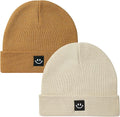 2Pack Baby Beanie Knit Toddler Hat for Girls Boys 0-8 Years