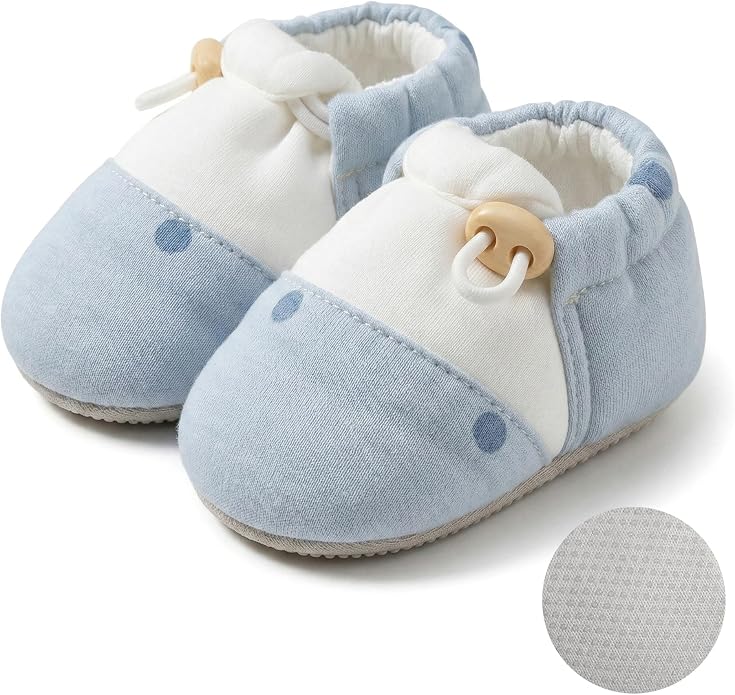Baby Booties Toddler Cozy First Walking Boots Stay-on Soft Cozy Cotton Non-Slip by HOVELL