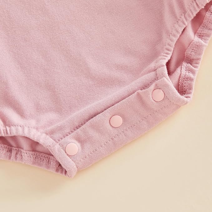 Baby Boy Girl Bubble Romper Short Sleeve Collar Summer Bodysuit - Image 6